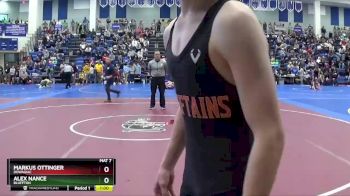 113 lbs Cons. Round 3 - Markus Ottinger, Dowagiac vs Alex Nance, Bluffton