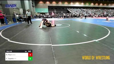 157 lbs Round Of 64 - Nathan Paul, Wasco Wrestling vs Emiliano Zapata, OKC Saints Wrestling