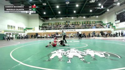 138 lbs Quarterfinal - Marcello Calavitta, Esperanza vs Cameron McCormick, Lakewood