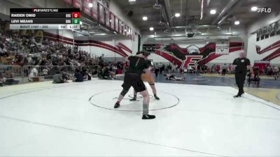 285 lbs Semifinal - Levi Means, Unaffiliated vs Raiden Omid, University High School