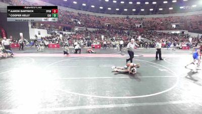 82 lbs Cons. Round 5 - Aaron Bartnick, Poynette Panther Youth Wrestling vs Cooper Kelly, Cadott