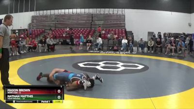 105 lbs Placement Matches (8 Team) - Nathan Matthis, Team Revival vs Mason Brown, Rebellion