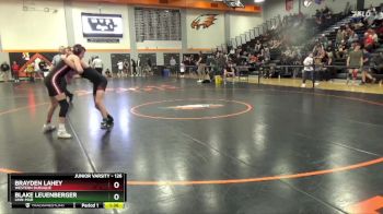 126 lbs 1st Place Match - Blake Leuenberger, Linn-Mar vs Brayden Lahey, Western Dubuque