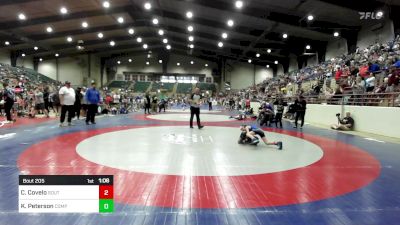64 lbs Round Of 16 - Cal Covelo, South Forsyth WAR Wrestling Club vs Kyheim Peterson, Compound Wrestling