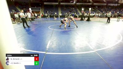 150 lbs Consi Of 4 - Noah Simard, Ludlow vs Caden Smith, Central Catholic