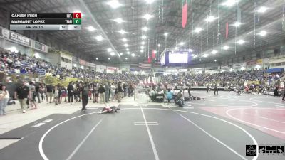 50 lbs Rr Rnd 2 - Oakley Irish, Rifle Youth Wrestling vs Margaret Lopez, Team Garcia