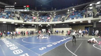 110 lbs Champ. Round 3 - Brea Balles, Freeport vs Justice Girod, Schaumburg