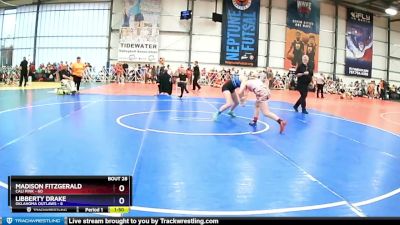 128 lbs Rd# 6- 3:15pm Friday - Libberty Drake, Oklahoma Outlaws vs Madison Fitzgerald, Cali Pink