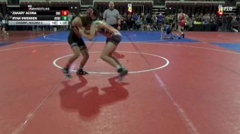 123 lbs Champ. Round 2 - Zakary Acuna, Darkhorse Wrestling Club vs Ryan Swensen, South Fremont
