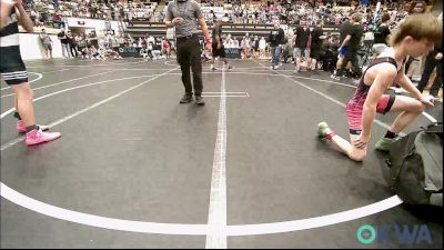 84 lbs Semifinal - Ted Fuggett-Henry, Comanche Takedown Club vs Mason Morgan, Marlow Outlaws