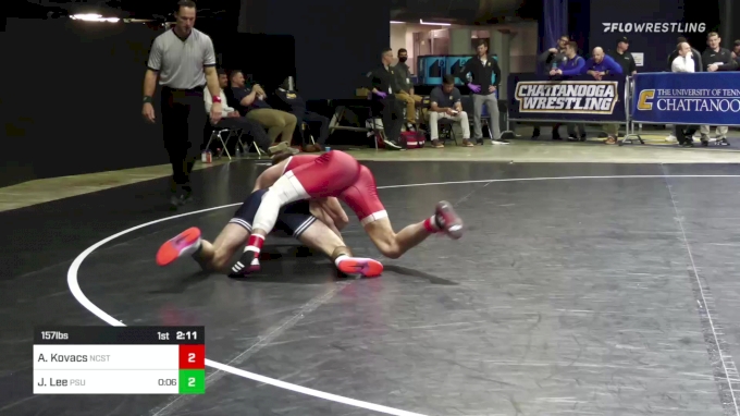 157 lbs Consi Of 8 #2 - Aj Kovacs, North Carolina St vs Joe Lee, Penn State