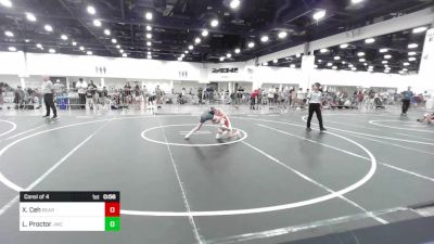 74 lbs Consi Of 4 - Xavier Ceh, Bear Cave vs Levi Proctor, Jwc