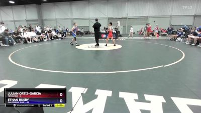 106 lbs Quarters & 1st Wb (16 Team) - Julian Ortiz-Garcia, Texas Red vs Ethan Busby, California Blue