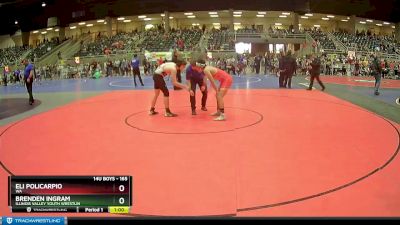 165 lbs Cons. Semi - Eli Policarpio, Wa vs Brenden Ingram, Illinois Valley Youth Wrestlin