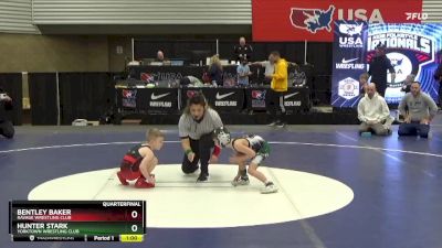 49 lbs Quarterfinal - Bentley Baker, Ravage Wrestling Club vs Hunter Stark, Yorktown Wrestling Club