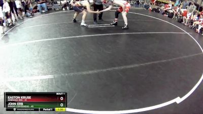 140 lbs Round 1 (6 Team) - John Erb, Kansas Copperhead vs Easton Kruse, Nebraska Red