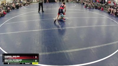 80 lbs Round 2 (6 Team) - Gabriel Inglish, North Dakota 1 vs Benton McCreary, South Dakota Thunder