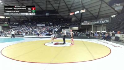 Girls 4A 120 lbs Quarterfinal - Hayden Linscott Morris, Moses Lake (Girls) vs Elisa Sanchez, Pasco (Girls)