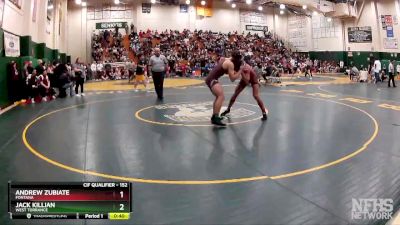 152 lbs Cons. Round 2 - Andrew Zubiate, Fontana vs Jack Killian, West Torrance