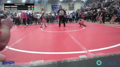 126 lbs Semifinal - Kinley Vereide, Claremore Wrestling Club vs Tenley Sutton, Vinita Kids Wrestling