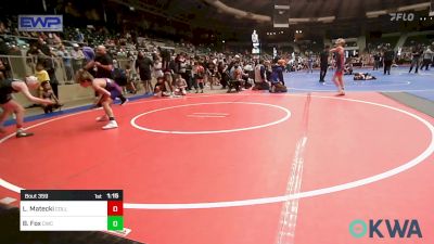 80 lbs Semifinal - Lucas Matecki, Collum Trained vs Baze Fox, Cowboy Wrestling Club