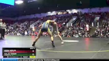 135 lbs Semifinals (8 Team) - Nolan Weber, Goodrich HS vs Aiden Weiler, Whitehall HS