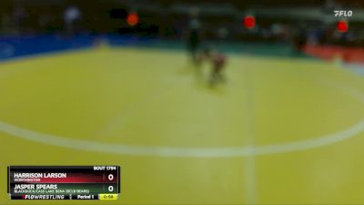 68 lbs Cons. Round 3 - Harrison Larson, Worthington vs Jasper Spears, Blackduck/Cass Lake Bena (BCLB Bears)