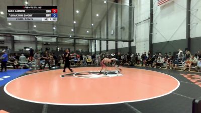 14U Boys Festival GR GR - 100 lbs Cons. Semis - Max Larwin, COWA vs Braxton Short, Beaver Dam Wrestling Club