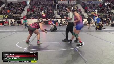 200 lbs Cons. Semi - Emma Mehl, WR-Topeka Blue Thunder vs Layton Roberts, Bulldog