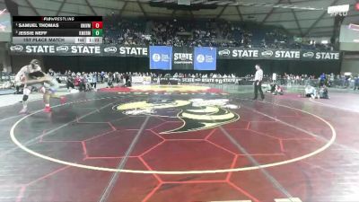 Boys 3A 165 lbs 1st Place Match - Samuel Thomas, University vs Jessie Neff, Kent Meridian