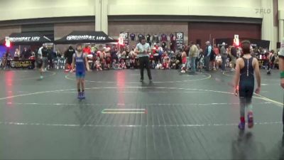 72 lbs Round 4 (6 Team) - Luke Pipito, Contenders Wrestling Academy Blue vs Marshall Cisar, Believe To Achieve WC