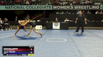 170 lbs Quarterfinal - Kylie Welker, Iowa vs Schyler Caringi, Gannon University