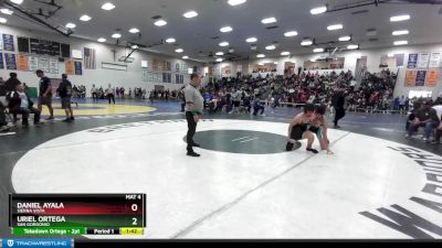 138 lbs Champ. Round 2 - Uriel Ortega, San Gorgonio vs Daniel Ayala, Sierra Vista