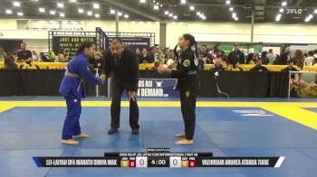 Vaehiriani Anuhea Atanua Tiare vs Lei-Laiyah Ofa Manatu Siniva Mak 2026 IBJJF Jiu-Jitsu CON International