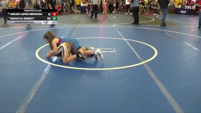 Quarterfinal - Jaelen Lopez-mendoza, West Jefferson vs Makayla Sibbett, Court House Cobras