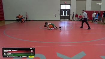 87 lbs Round 3 - Eli Cook, Pelham Park MS vs Stephen Priola, Bumpus