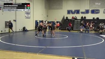 285 lbs 7th Place Match - Jacob Maldonado, Delta College vs Brandon Olacio, Delta College