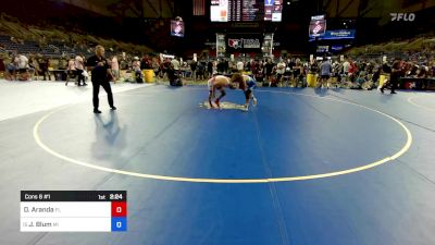 132 lbs Cons 8 #1 - Daniel Aranda, FL vs Jackson Blum, MI