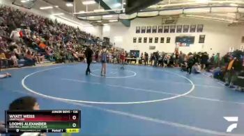 126 lbs Quarterfinal - Wyatt Weiss, Unattached vs Loomis Alexander, Greybull Basin Athletic Club