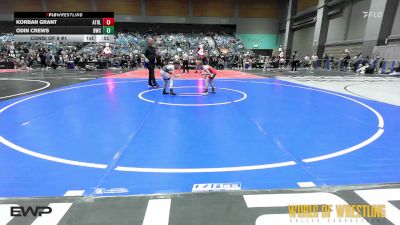52 lbs Consi Of 8 #1 - Korban Grant, Athlos Wrestling vs Odin Crews, Buckaroo Wrestling Club