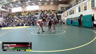 150 lbs Cons. Round 3 - John Thomas, CANTON MCKINLEY vs Michael Foster, VALLEY FORGE