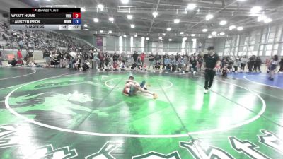 92 lbs Quarters - Wyatt Hume, Whatcom Wrestling Academy vs Austyn Peck, White River Hornets Wrestling Club
