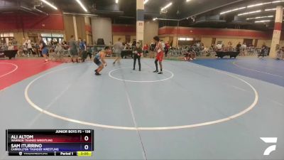 138 lbs Cons. Round 2 - Ali Altom, Warrior Trained Wrestling vs Sam Iturrino, Carrollton Thunder Wrestling