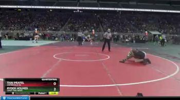 D4-140 lbs Quarterfinal - Ryder Holmes, LeRoy Pine River vs Thai Pratel, Centreville HS