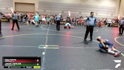 65 lbs Finals (8 Team) - Cole Potts, Ares Black vs Logan Lakhlani, SWAT Black