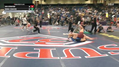 132 lbs Quarterfinal - Ava Strayer, IN vs Emma Chacon, AZ