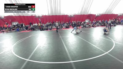 16U Boys - 126 lbs Quarters - Ryan Recklies, Elkhorn Wrestling Club vs Evan Sigafus, Wisconsin