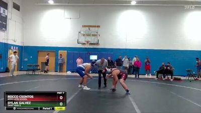 285 lbs Cons. Round 3 - Rocco Csontos, Boys` Latin School vs Dylan Galvez, Saint Mary`s