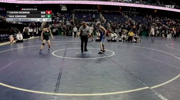 2A 106 lbs Cons. Round 3 - Colton McBride, McMichael vs Dax Osborne, West Stanly
