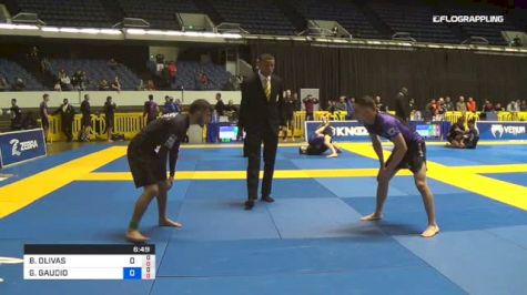 BRANDAN OLIVAS vs GABRIEL GAUDIO 2018 World IBJJF Jiu-Jitsu No-Gi Championship